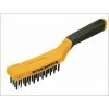 ROUGHNECK Carbon Steel Wire Brush Soft Grip 300mm (12in) - 4 Row ROU52040 -ROUGHNECK SHOP 14462366 1