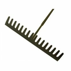 Roughneck ROU68510 Asphalt Rake 16 Flat Teeth - Tubular Steel Shaft Handled