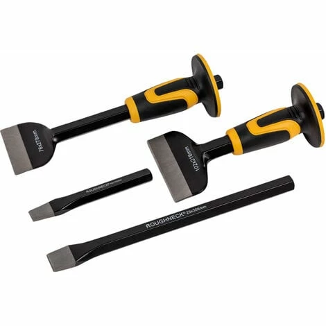 Roughneck 31-994 Bolster & Cold Chisel Set 4 Piece 3 Roughneck 31-994 Bolster & Cold Chisel Set 4 Piece