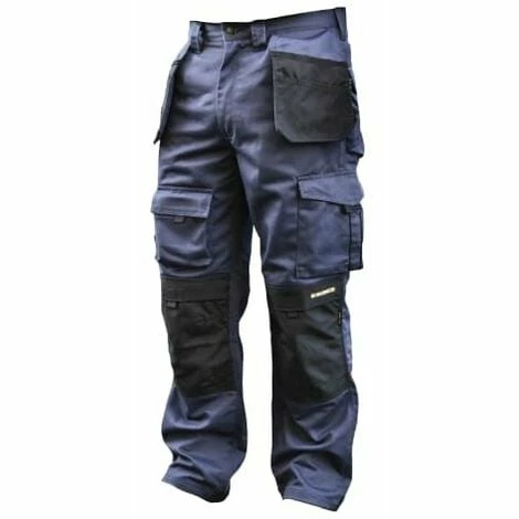 ROUGHNECK Black & Blue Holster Work Trousers Waist 34in Leg 33in RNKBBHT3433 ROUGHNECK Black & Blue Holster Work Trousers Waist 34in Leg 33in RNKBBHT3433 -ROUGHNECK SHOP 34264878 1