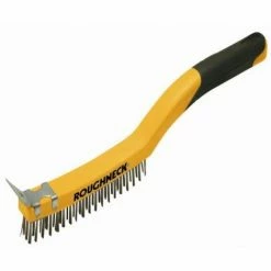 Roughneck Brass Wire Brush Soft Grip 350mm 14
