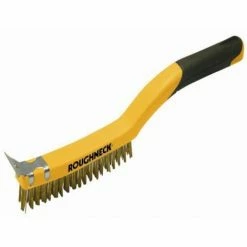Roughneck Carbon Steel Wire Brush Soft Grip 3