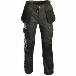 Roughneck Clothing - Black & Grey Holster Work Trousers Waist 38in Leg 31in