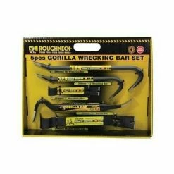 Heavy Duty 5pc Roughneck Gorilla Wrecking Bar Pry Bar Crowbar Set Kit New
