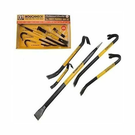5pc Roughneck ROU64965 Gorilla Wrecking Bar Pry Utility Bar Crowbar Set Kit New 5pc Roughneck ROU64965 Gorilla Wrecking Bar Pry Utility Bar Crowbar Set Kit New -ROUGHNECK SHOP 63505886 3