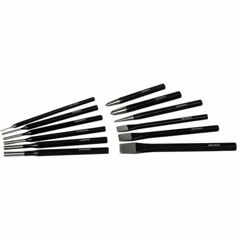 Roughneck Punch & Chisel Set 12 Piece Roughneck Punch & Chisel Set 12 Piece -ROUGHNECK SHOP 65855827 1