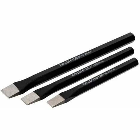 Roughneck Cold Chisel 3 Piece Set 200mm 250mm & 300mm 3 Roughneck Cold Chisel 3 Piece Set 200mm 250mm & 300mm