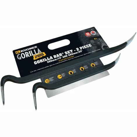 Roughneck XMS22GORBAR2 Gorilla Bar Twin Pack 35 & 55cm (14 & 22in) Roughneck XMS22GORBAR2 Gorilla Bar Twin Pack 35 & 55cm (14 & 22in) -ROUGHNECK SHOP 72143660 1